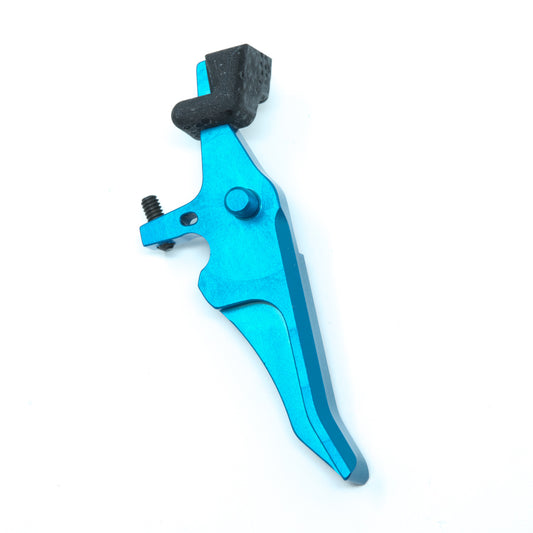 JeffTron Speed CNC Trigger w/ Hair Trigger Adapter installed - Blue