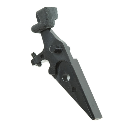 JeffTron Flat CNC Trigger w/ Hair Trigger Adapter installed - Black