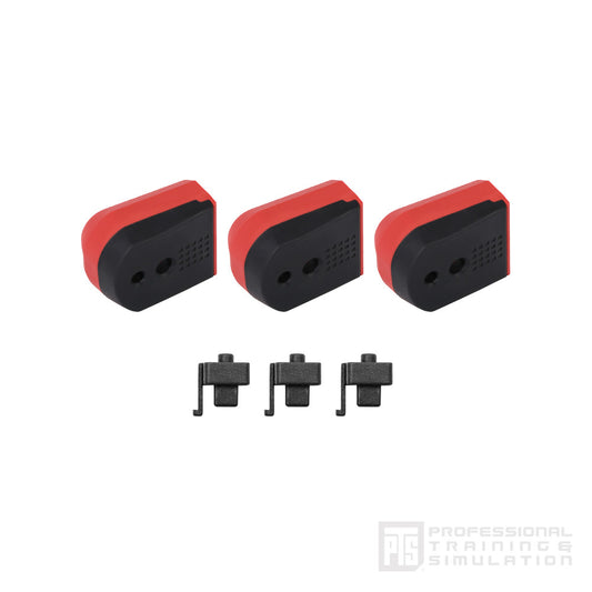 PTS Airsoft Enhanced Pistol Shockplate for Hi-Capa (3pcs/pack) - Red