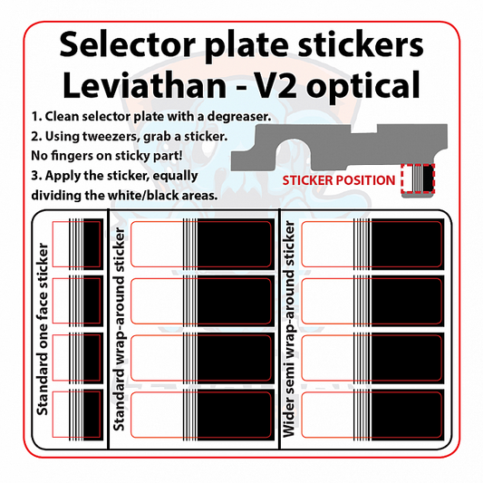 JeffTron Selector Plate Stickers for Leviathan - V2 optical