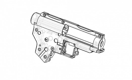 Retro ARMS CNC 7075 T6 Gearbox Amoeba (8mm)