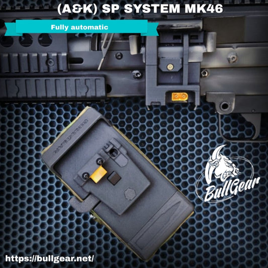 Bullgear (A&K) SP SYSTEM MK46 MOD0 LMG (BOX MAG KIT SET) 2400rd Box Mag  (Coyote / TAN) Universal automatic model