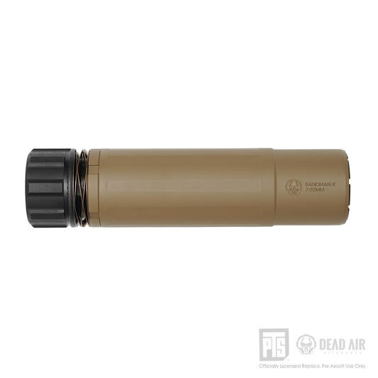 PTS Airsoft Dead Air Sandman-K Mock Suppressor w/ PTS Dead Air Keymo Flash Hider  (US Version, FDE)