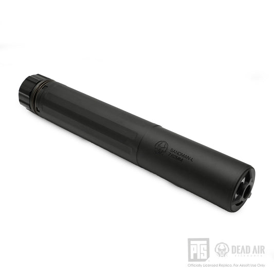 PTS Airsoft Dead Air Sandman-L Mock Suppressor w/ PTS Dead Air Keymo Flash Hider (TRACER Version, Black)