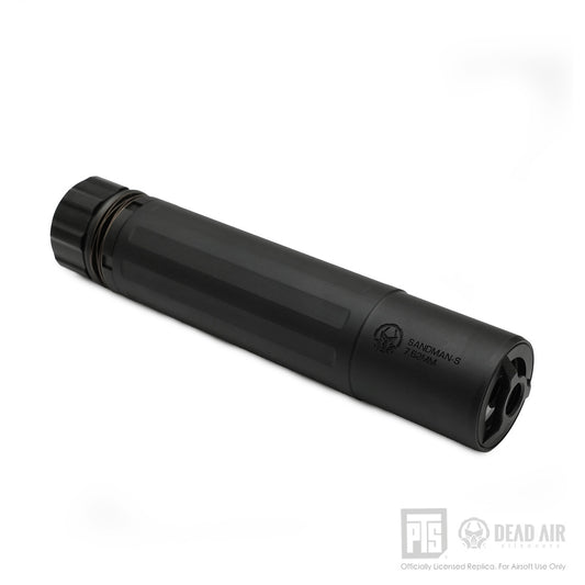 PTS Airsoft Dead Air Sandman-S Mock Suppressor w/ PTS Dead Air Keymo Flash Hider (TRACER Version, Black)