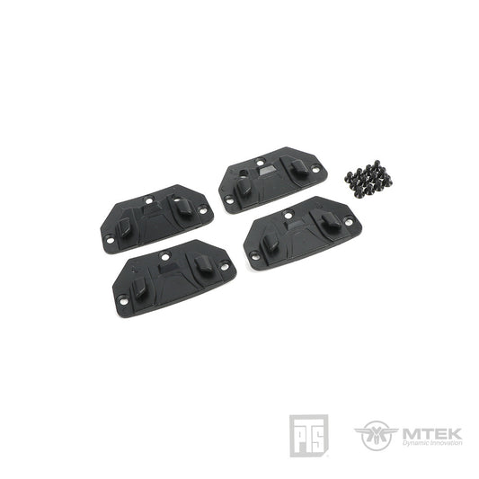 PTS Airsoft MTEK FLUX Hook for Retention Strap (4pcs, Black)