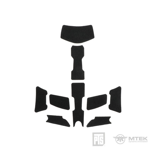 PTS Airsoft MTEK FLUX Exterior Velcro Kit (Black)