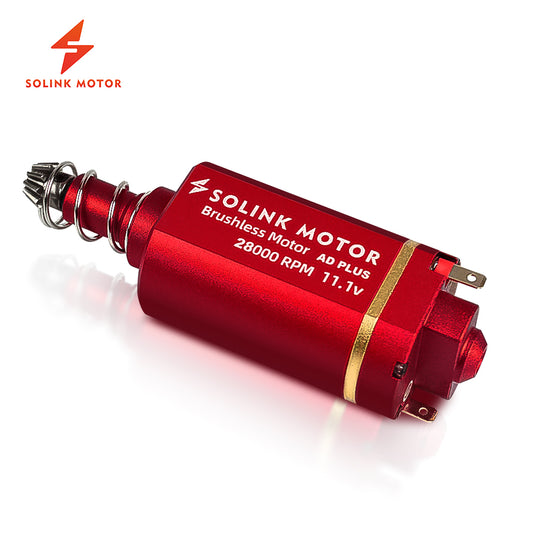 Solink Brushless Advanced PLUS Unidirectional Bearing Motor (28K, Long, adjustable)