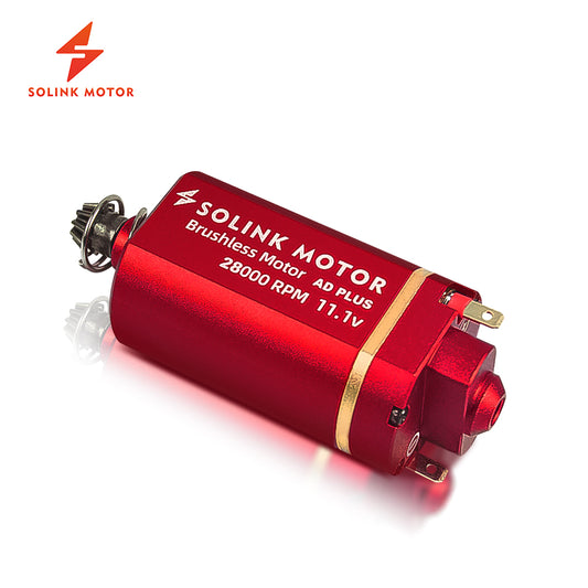 Solink Brushless Advanced PLUS Unidirectional Bearing Motor (28K, Short, adjustable)