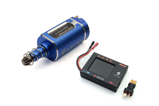 Solink Brushless V5 PLUS Long Type Unidirectional Bearing Motor w/ Programmer BUNDLE