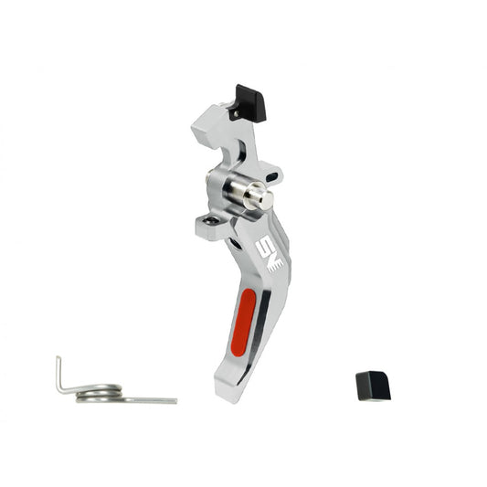 NexxSpeed Airsoft CNC Aluminum Speed Trigger (Silver, Style A)