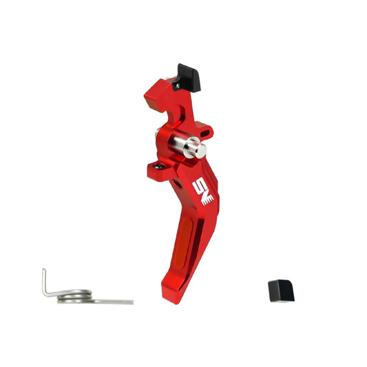 NexxSpeed Airsoft CNC Aluminum Speed Trigger (Red, Style A)