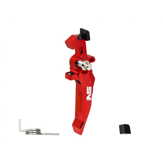 NexxSpeed Airsoft CNC Aluminum Speed Trigger (Red, Style B)