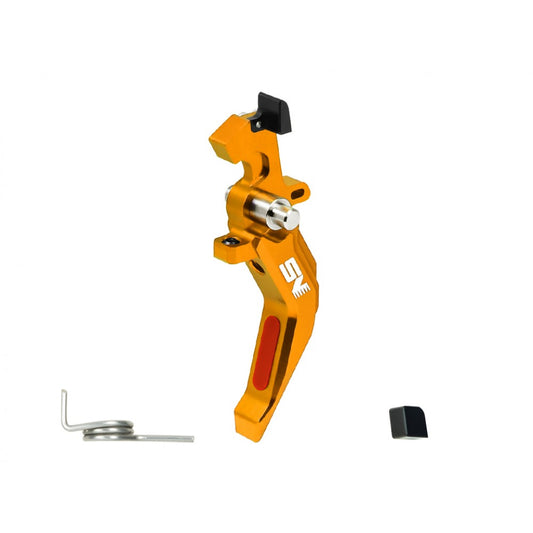 NexxSpeed Airsoft CNC Aluminum Speed Trigger (Gold, Style A)