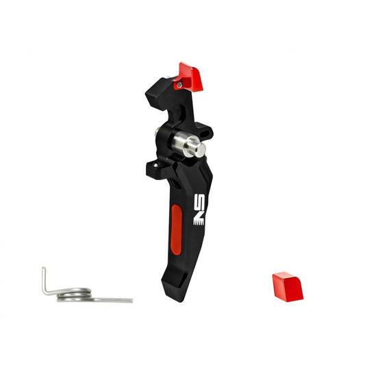 NexxSpeed Airsoft CNC Aluminum Speed Trigger (Black, Style B)