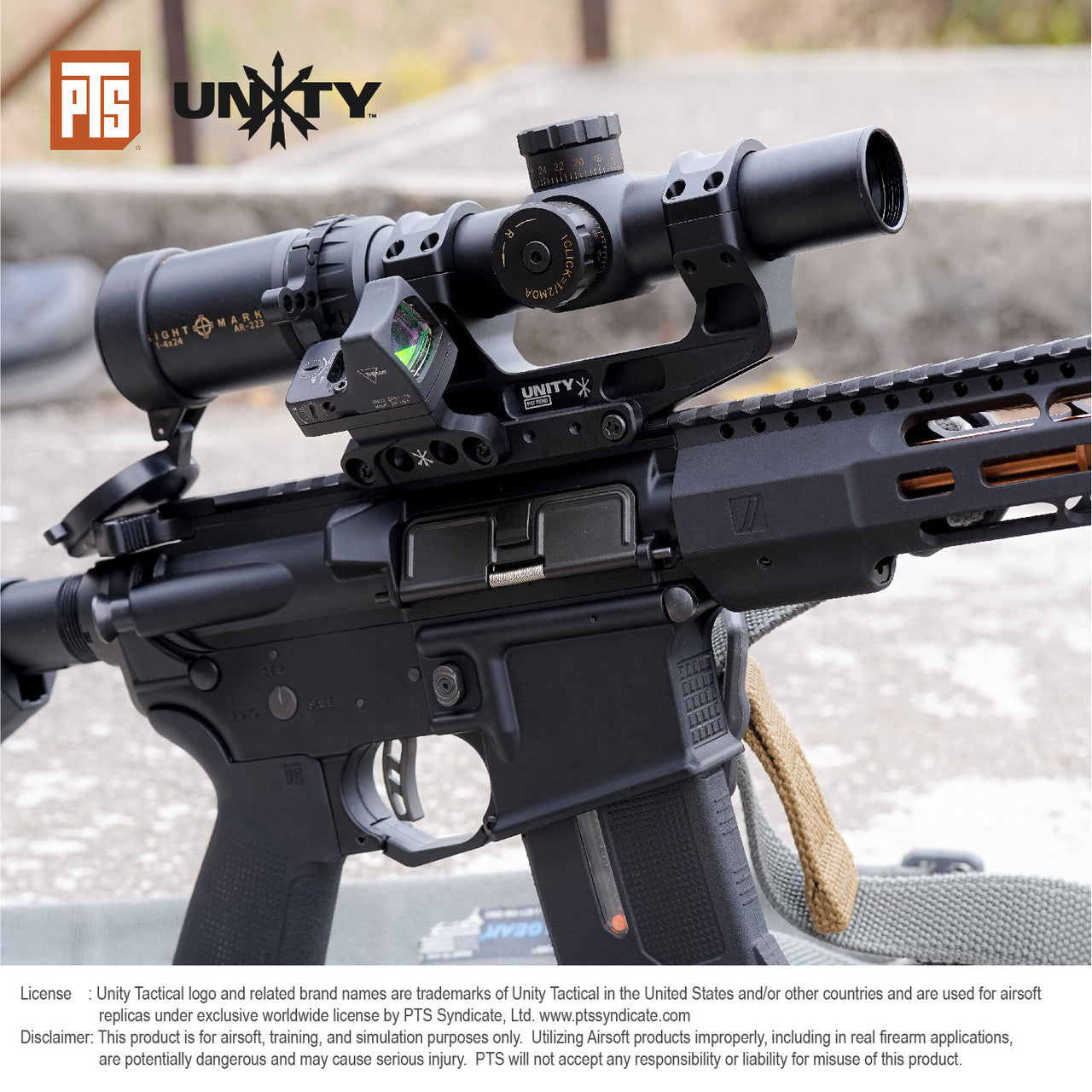 PTS Unity Tactical FAST LPVO Optics Mount Set (incl RMR and Aimpoint R ...