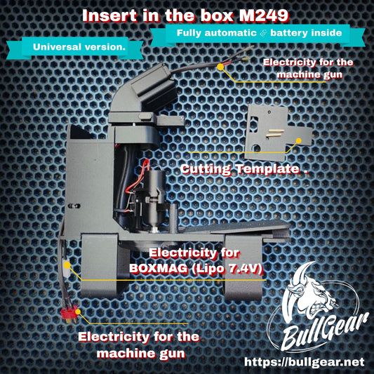 Bullgear Box Magazine Insert for real M249 ammo box