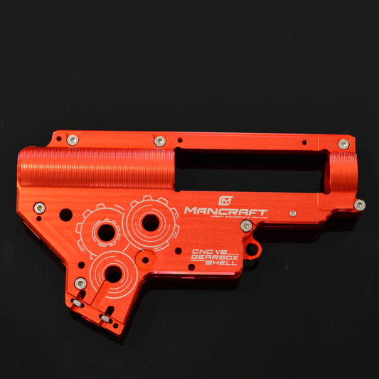 Mancraft Airsoft CNC Gearbox V2 - 8mm - QSC (Red)