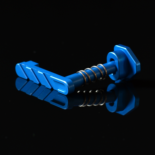 Mancraft Airsoft  CNC mag release button for M4/M16 - (Blue, V1)