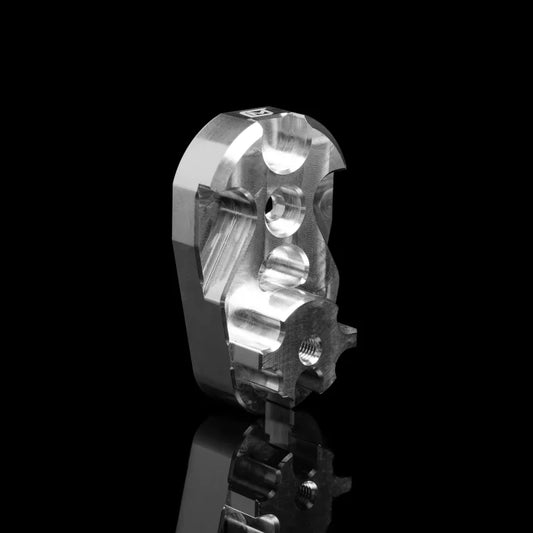 Mancraft Airsoft CNC Drop Stock Adapter - 1" (Raw Silver)