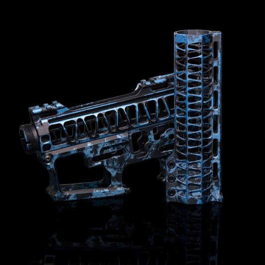 Mancraft Airsoft CNC Speedsoft Splash Anodised Set [Mystic Blue]