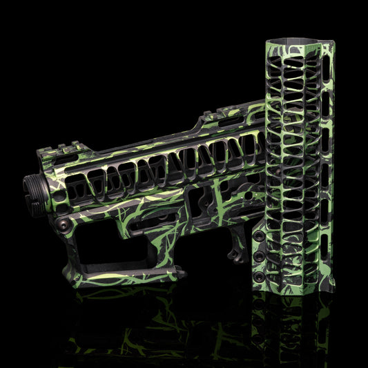 Mancraft Airsoft CNC Speedsoft Splash Anodised Set - Electric Green