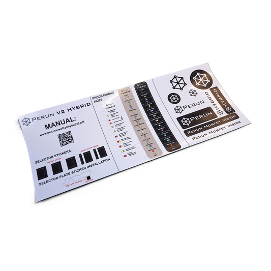 Perun spare installation sticker set for V2 Hybrid PRO