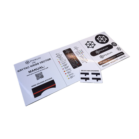 Perun spare installation sticker set for Vector