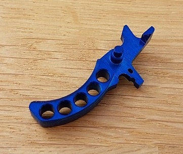 Retro ARMS CNC Custom Straight Trigger -  Blue (Type G)