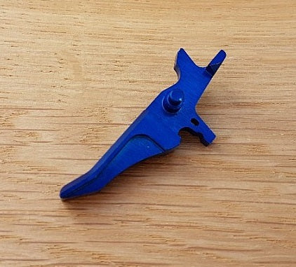 Retro ARMS CNC Custom Straight Trigger - Blue (Type J)